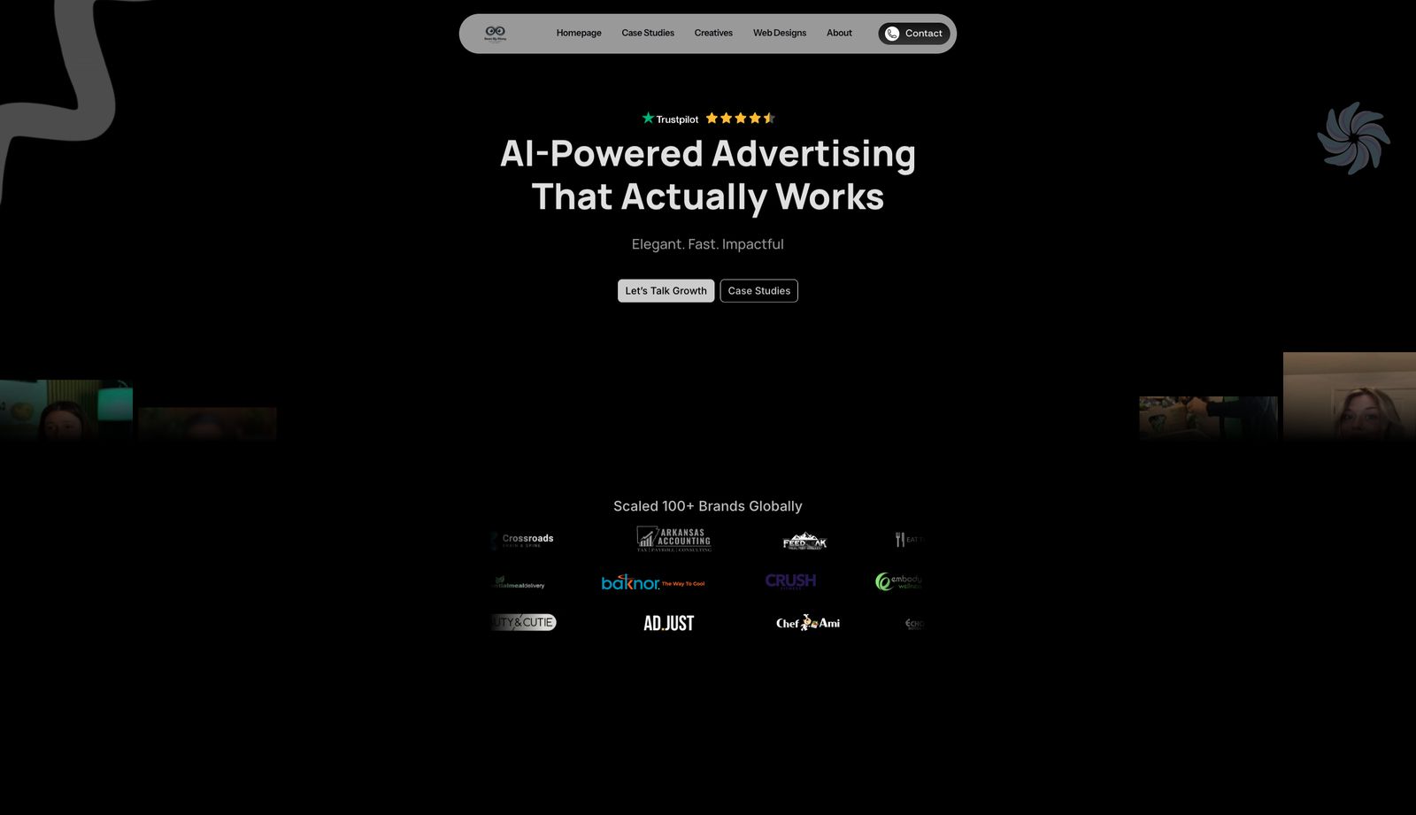 The Seen By Many website homepage
